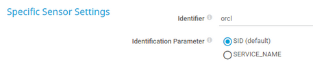 Specific Sensor Settings