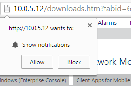 Desktop Notifications in Setup Desktop Notifications in Setup